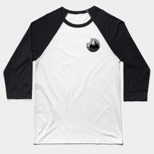 Night Sky and Mountains Baseball T-Shirt